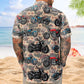 Vintage Bicycle Aloha Custom Photo Biker Gift Hawaiian Shirt For Personalized Vacation Style And Beach Travel