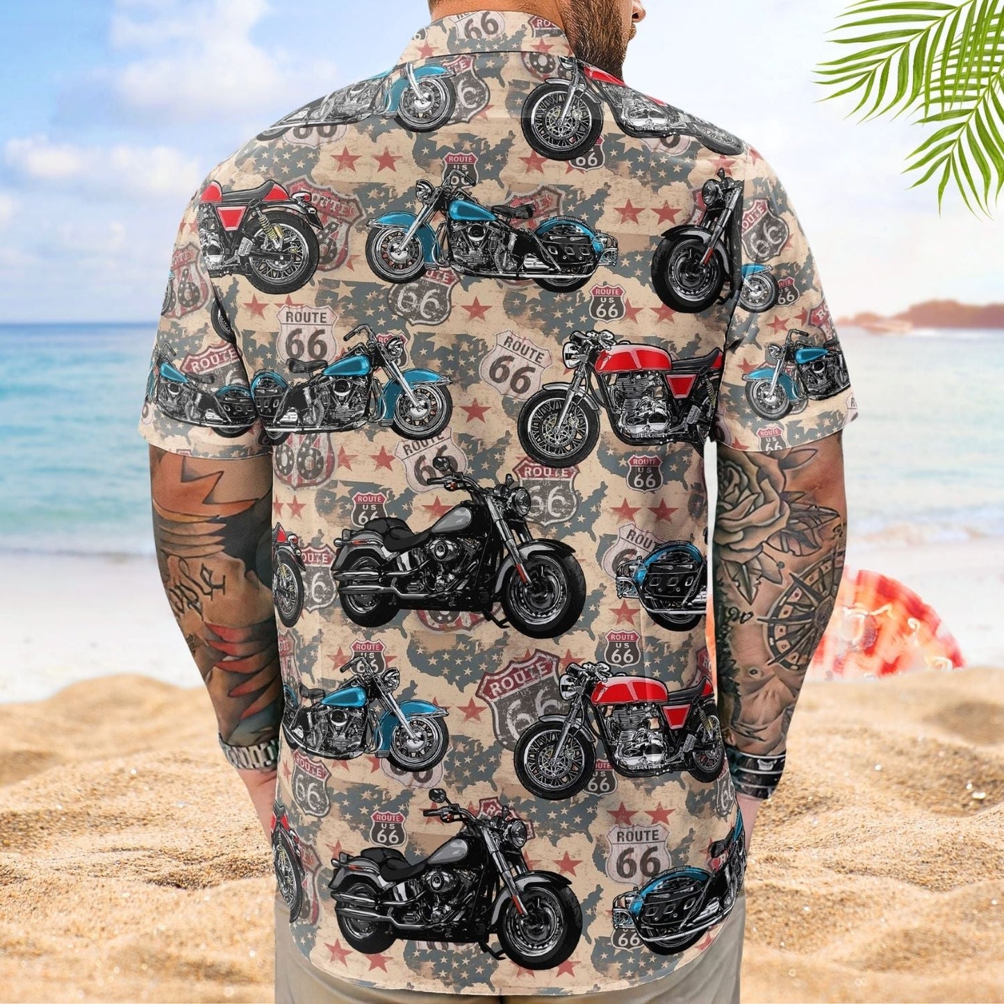 Vintage Bicycle Aloha Custom Photo Biker Gift Hawaiian Shirt For Personalized Vacation Style And Beach Travel