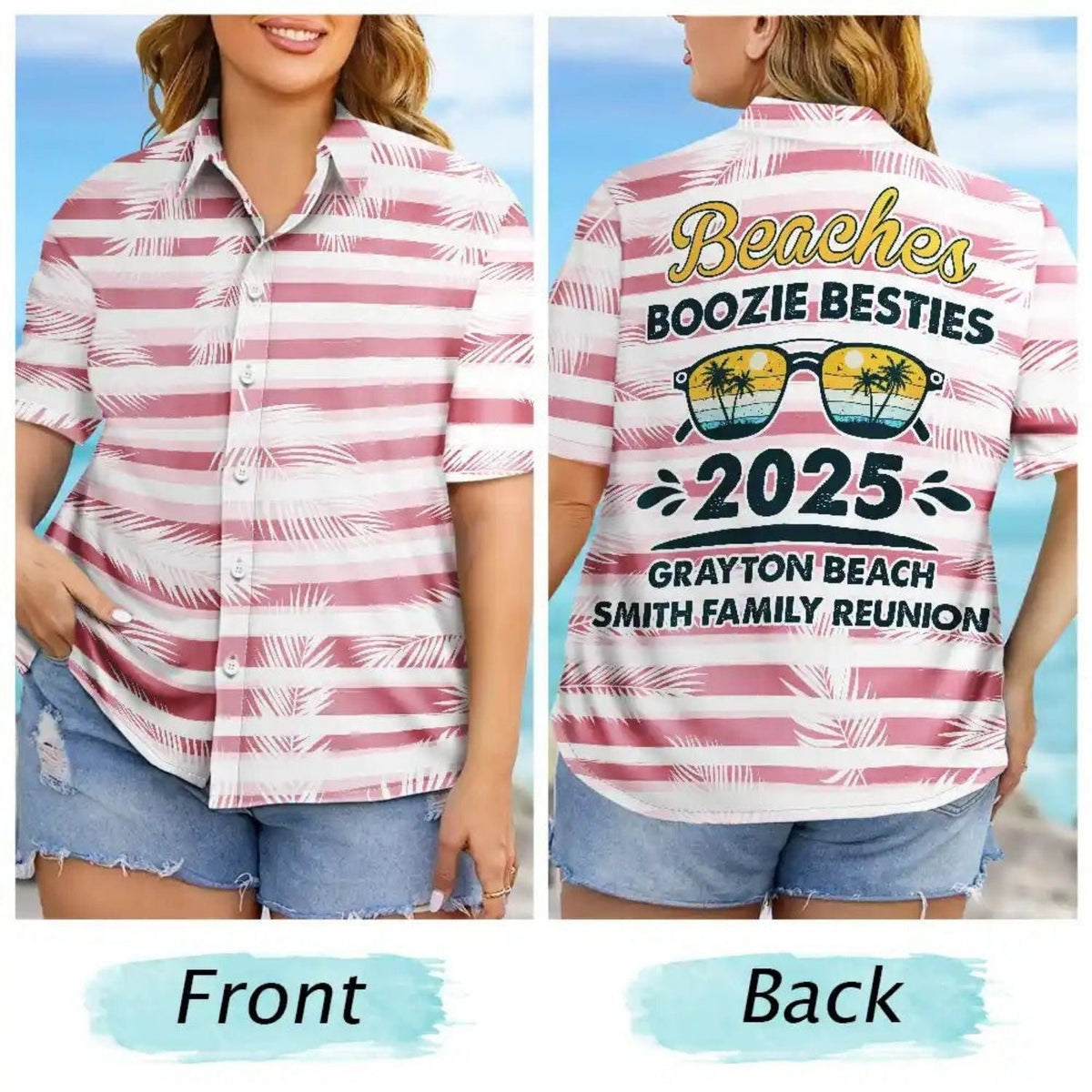 Tropical Funny Beach Custom Photo Face Bestie Hawaiian Shirt For Personalized Vacation Style And Beach Travel