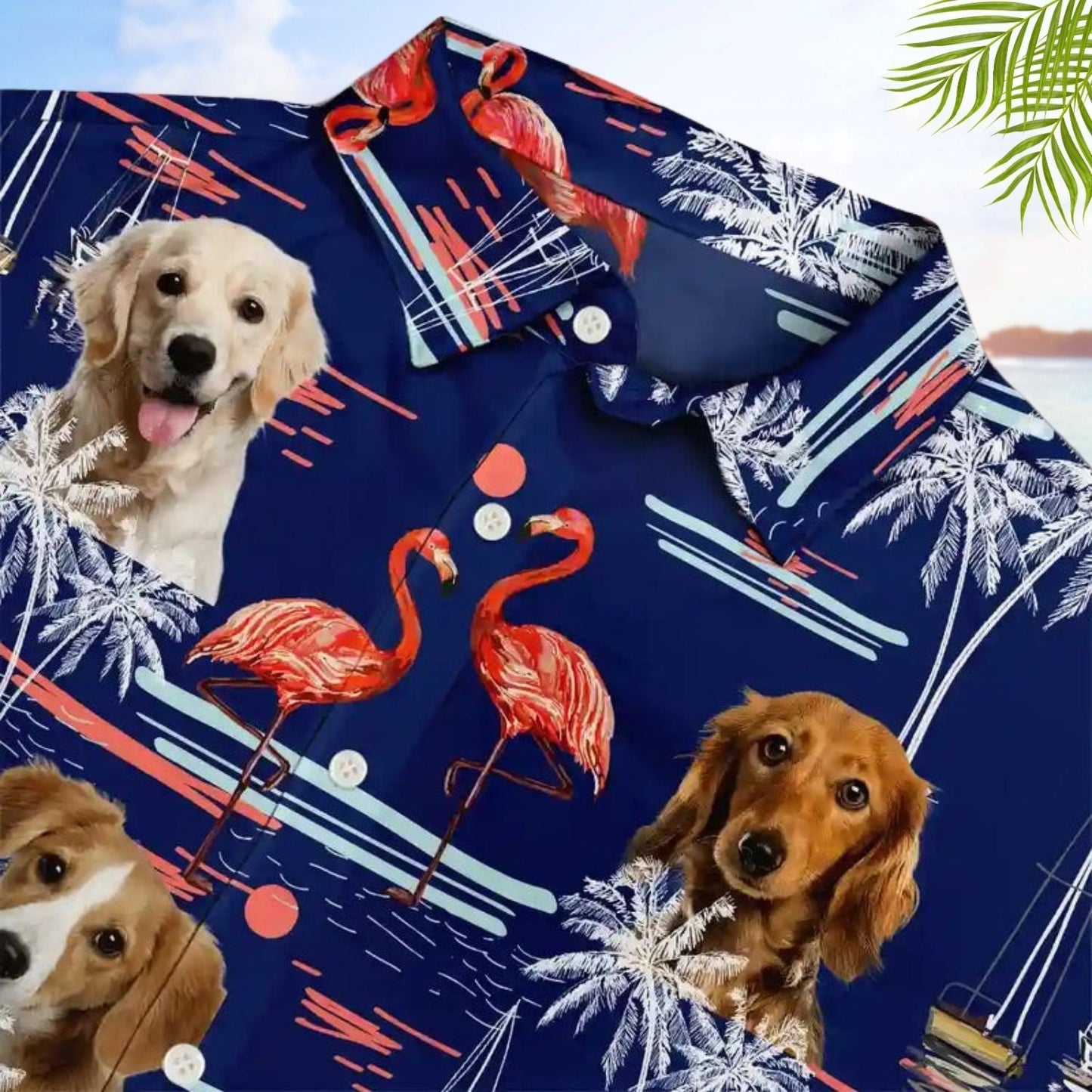 Tropical Beach Vacation Custom Photo Pet Kids Hawaiian Shirt For Personalized Vacation Style And Beach Travel