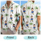 Funny Golf Custom Photo Personalized Hawaiian Shirt For Personalized Vacation Style And Beach Travel