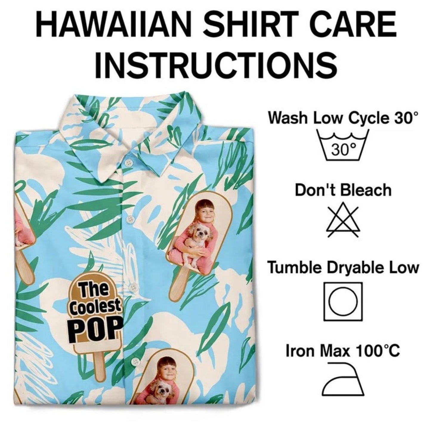 Tropical Beach Custom Photo Coolest Pop Personalized Hawaiian Shirt For Personalized Vacation Style And Beach Travel