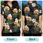 Black Tropical Funny Cat Custom Photo Family Hawaiian Shirt For Personalized Vacation Style And Beach Travel