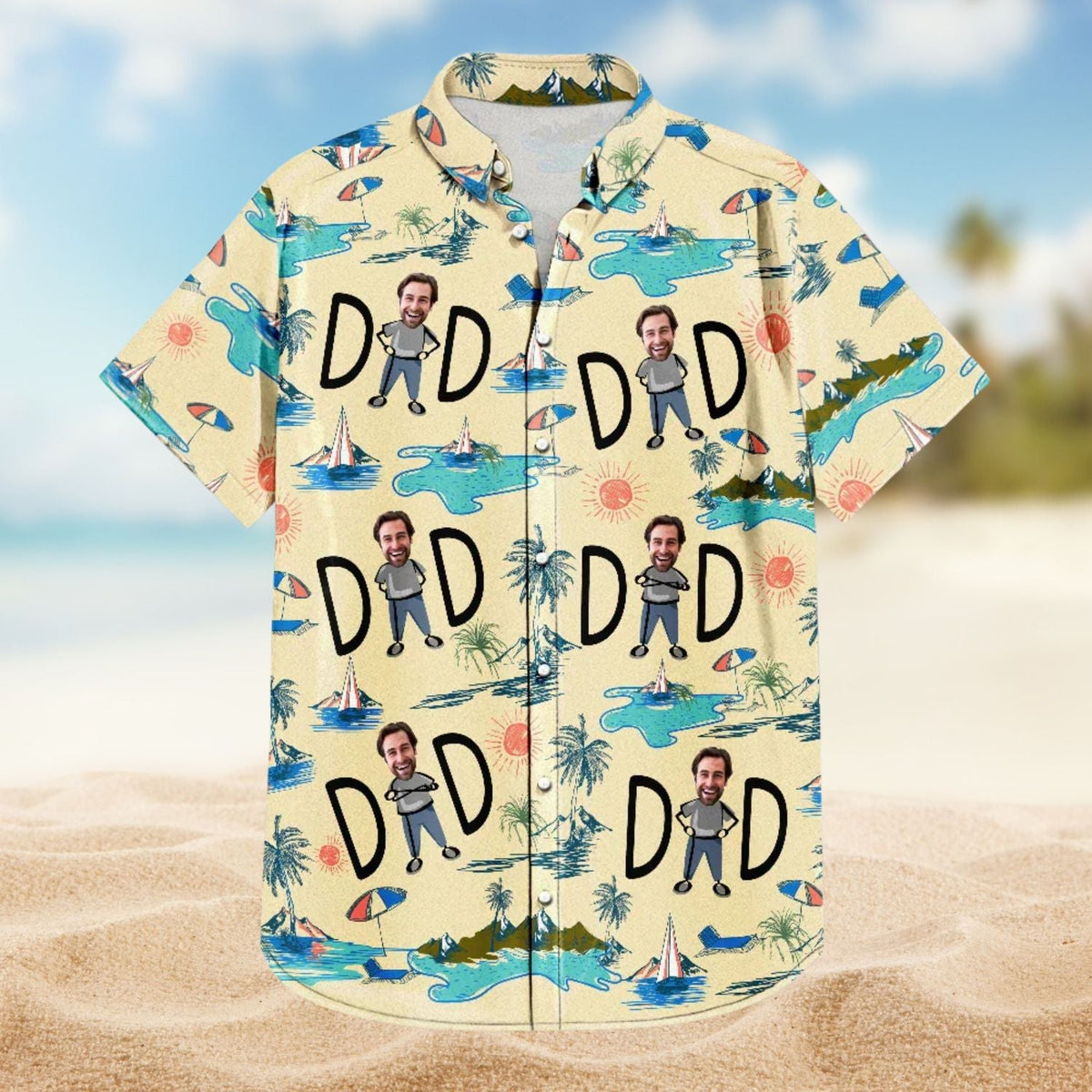 Custom Photo Dad Stance Personalized Hawaiian Shirt For Custom Resort Wear And Summer Trips