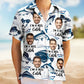 Custom Photo Reel Catch Personalized Hawaiian Shirt For Warm Weather Events And Casual Wear