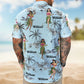 Vintage Hula Dance Beach Aloha Custom Hawaiian Shirt For Resort Days, Summer Events, And Comfortable Outdoor Activities