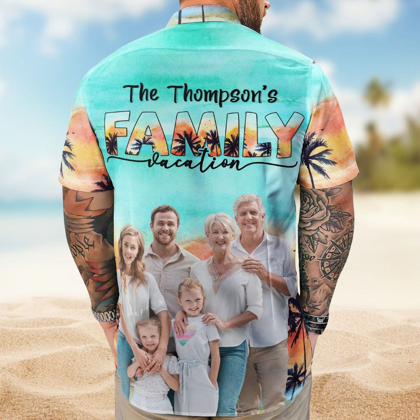 Custom Photo Family Vacation Personalized Hawaiian Shirt For Personalized Vacation Style And Beach Travel