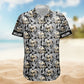 Magical Mushroom Custom Name Skull Hawaiian Shirt For Tropical Holidays, Resort Trips, And Comfortable Summer Outings