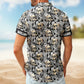 Magical Mushroom Custom Name Skull Hawaiian Shirt For Tropical Holidays, Resort Trips, And Comfortable Summer Outings