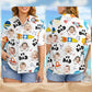 Custom Photo Astronaut Dad Space Theme Personalized Hawaiian Shirt For Island Vacations And Everyday Style