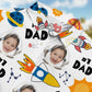 Custom Photo Astronaut Dad Space Theme Personalized Hawaiian Shirt For Island Vacations And Everyday Style