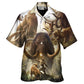 Mammoth Man Prehistoric Adventure Hawaiian Shirt Design Detail For Sunny Adventures And Casual Wear