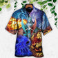 Dragon Fantasy Whimsical Hawaiian Shirt Design View For Resort Travel And Thoughtful Gifting