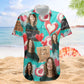 Happy Romantic Aloha Valentine's Day Personalized Photo Hawaiian Shirt For Personalized Vacation Style And Beach Travel