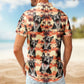 Floral Funny Hawaiian Beach Aloha Custom Photo Hawaiian Shirt For Personalized Vacation Style And Beach Travel