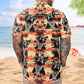 Floral Funny Hawaiian Beach Aloha Custom Photo Hawaiian Shirt For Personalized Vacation Style And Beach Travel