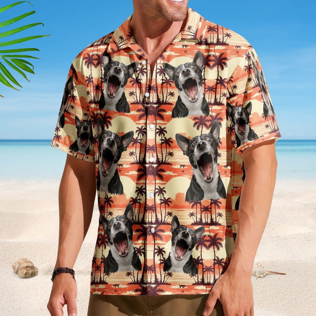 Floral Funny Hawaiian Beach Aloha Custom Photo Hawaiian Shirt For Personalized Vacation Style And Beach Travel