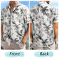 Vintage Toile De Jouy Custom Photo Pencil Hawaiian Shirt For Personalized Vacation Style And Beach Travel