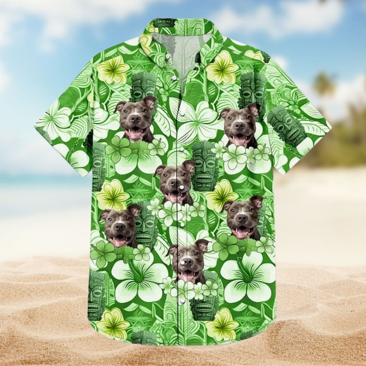 Tropical Floral Beach Custom Photo Tiki Summer Hawaiian Shirt For Personalized Vacation Style And Beach Travel