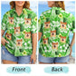Tropical Floral Beach Custom Photo Tiki Summer Hawaiian Shirt For Personalized Vacation Style And Beach Travel