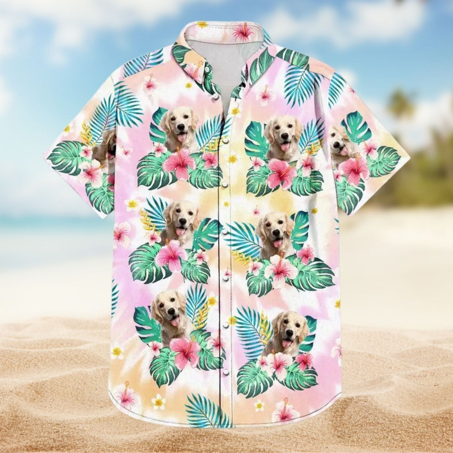 Tropical Funny Beach Family Vacation Custom Photo Hawaiian Shirt For Summer Vacation And Beach Travel