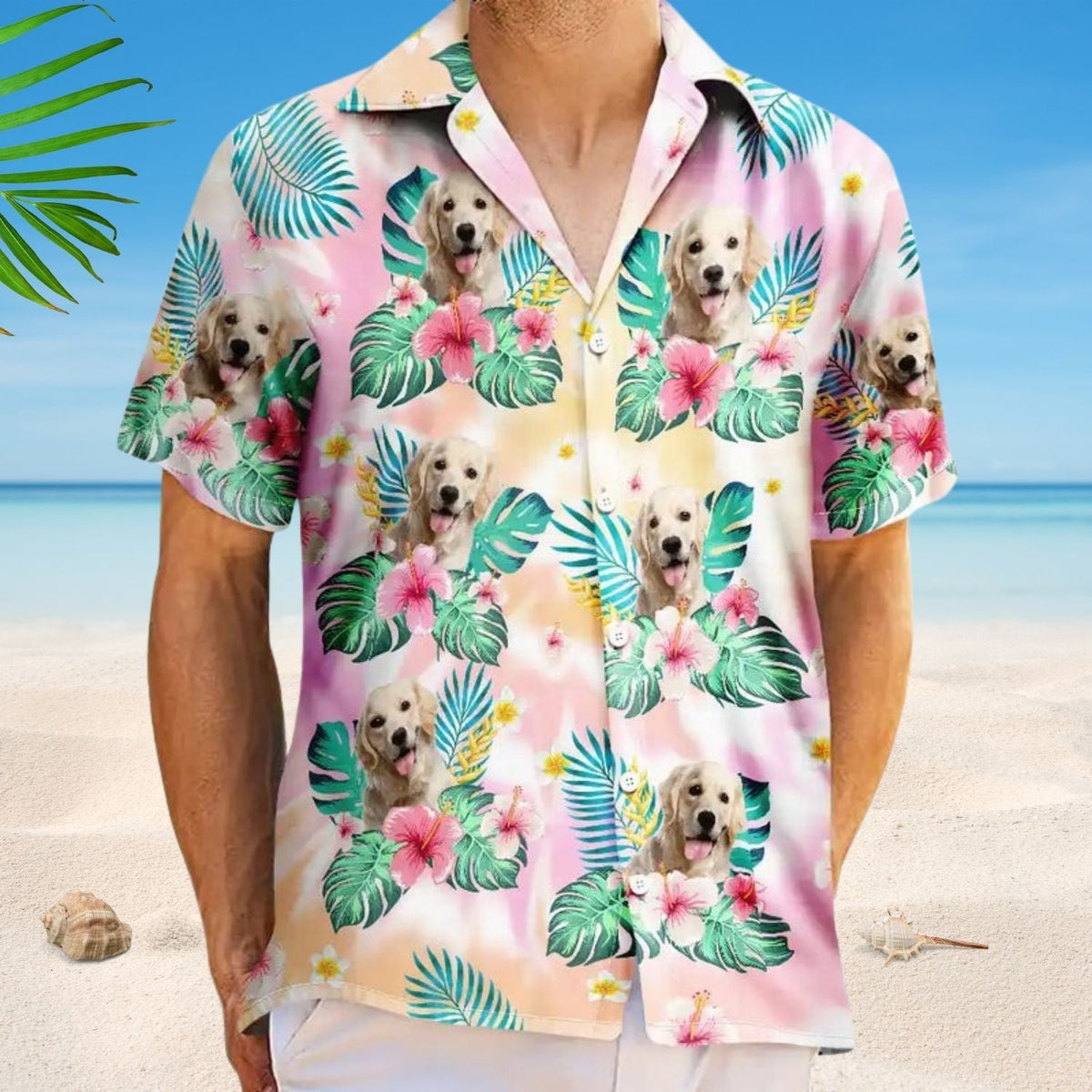 Tropical Funny Beach Family Vacation Custom Photo Hawaiian Shirt For Summer Vacation And Beach Travel
