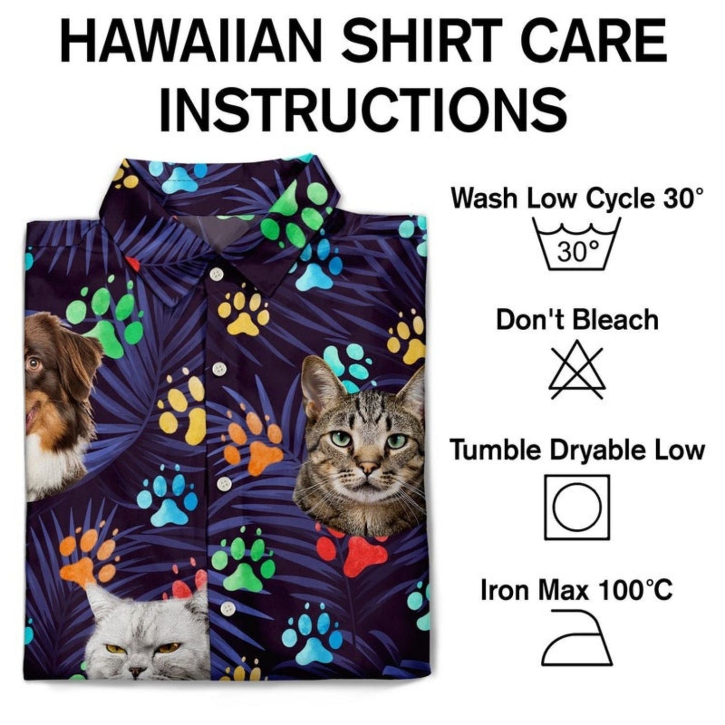 Tropical Funny Colorful Beach Vacation Custom Photo Hawaiian Shirt For Tropical Holidays And Casual Wear