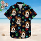 Tropical Funny Colorful Beach Vacation Custom Photo Hawaiian Shirt For Tropical Holidays And Casual Wear