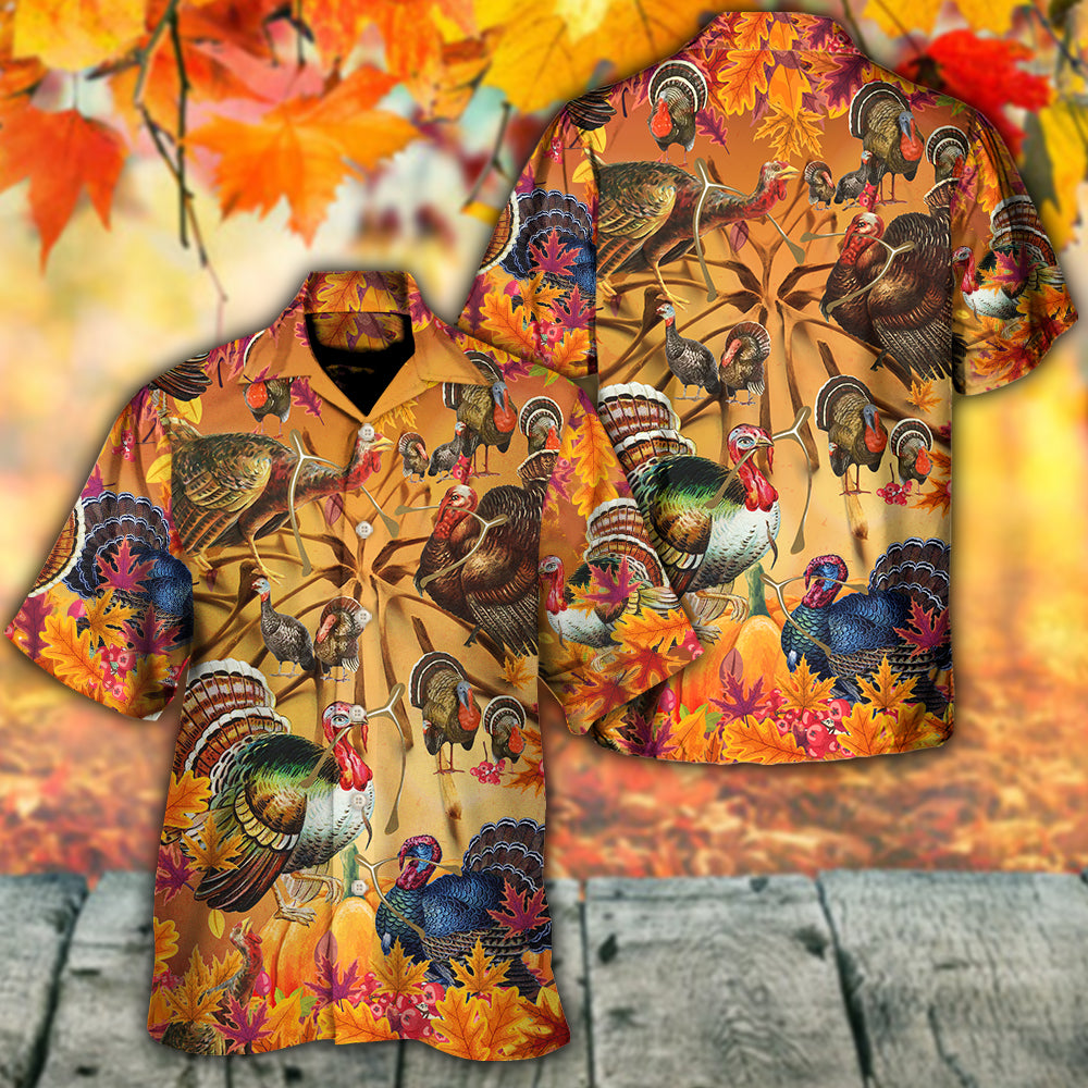 Turkey And Thanksgiving Hawaiian Shirt For Beach Parties Vacation Travel And Relaxed Casual Style