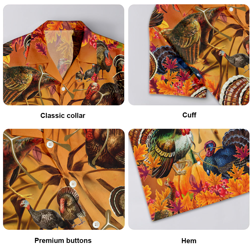 Turkey And Thanksgiving Hawaiian Shirt For Beach Parties Vacation Travel And Relaxed Casual Style