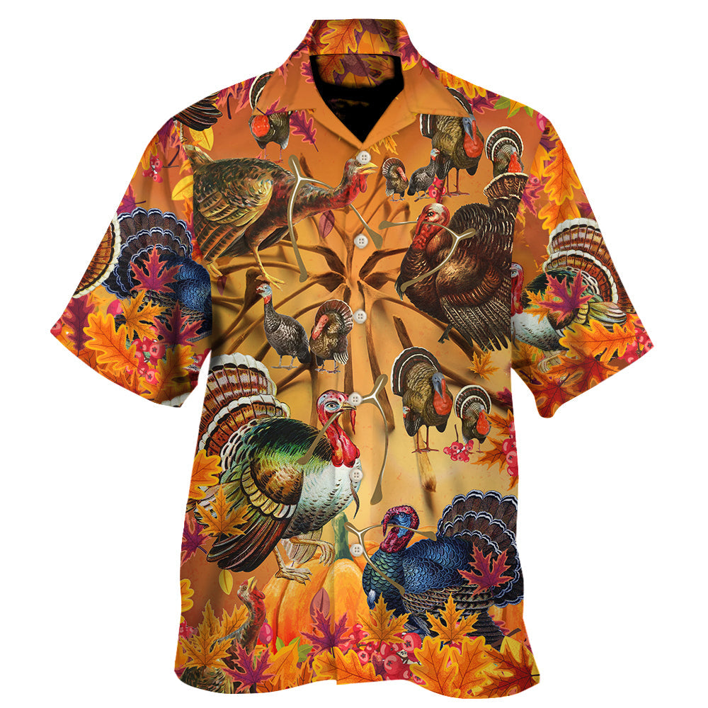 Turkey And Thanksgiving Hawaiian Shirt For Beach Parties Vacation Travel And Relaxed Casual Style