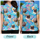 Funny Purple Tropical Dog Custom Photo Family Hawaiian Shirt For Personalized Vacation Style And Beach Travel