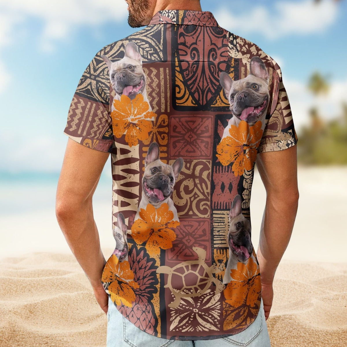 Funny Tropical Custom Photo Pet Family Friends Hawaiian Shirt For Personalized Vacation Style And Beach Travel
