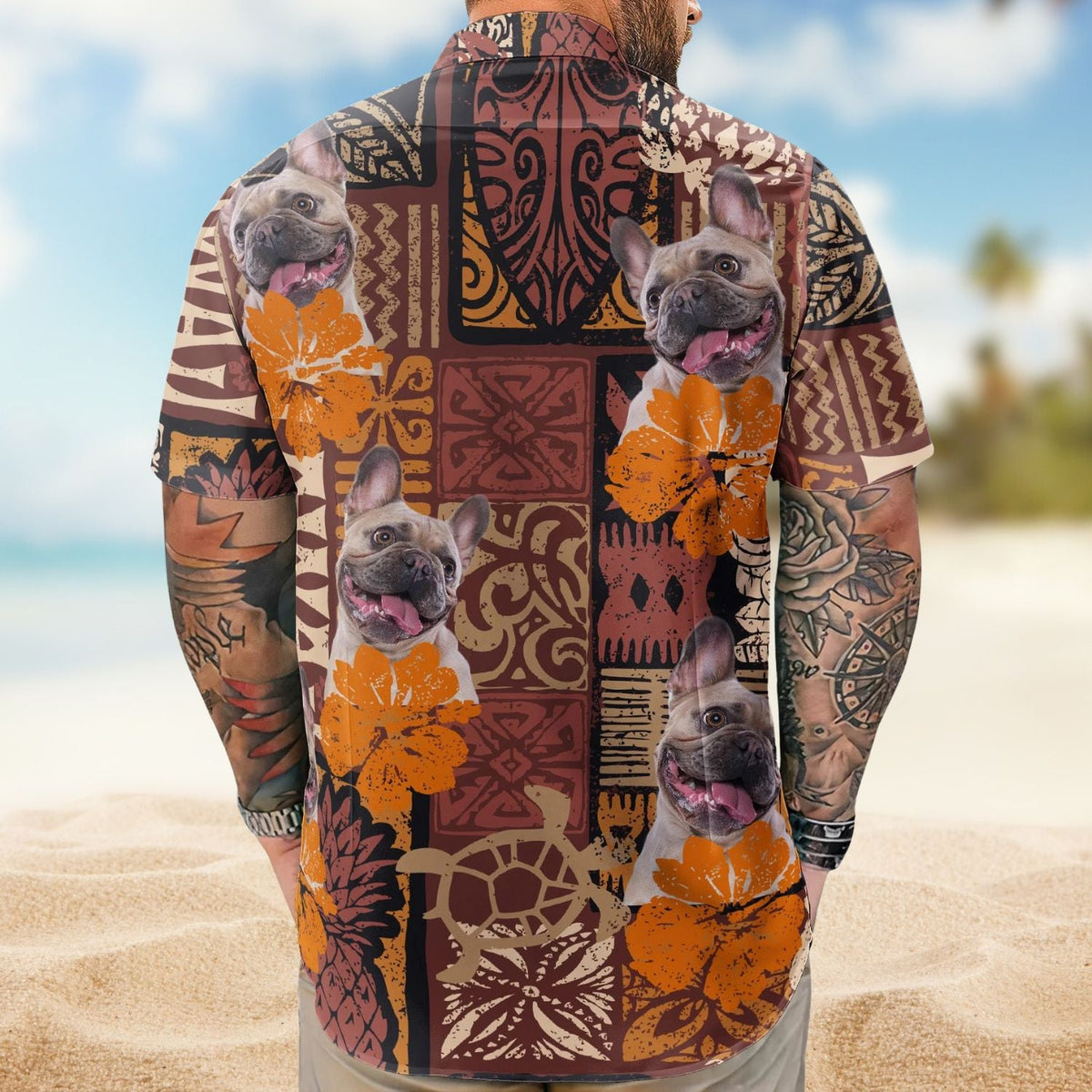 Funny Tropical Custom Photo Pet Family Friends Hawaiian Shirt For Personalized Vacation Style And Beach Travel