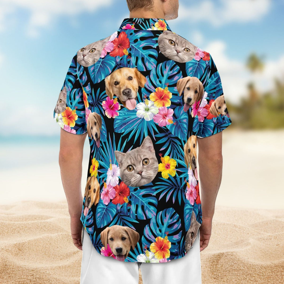 Tropical Floral Custom Face Photo Men Women Hawaiian Shirt For Nature Lovers And Coastal Travel