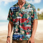 Vintage Car Custom Muscle Men Husband Photo Hawaiian Shirt For Road Trips And Summer Outings