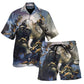 Mammoth Prehistoric Adventure Hawaiian Shirt Pattern View For Relaxed Warm Weather Outfits