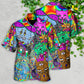 Bohemian Cat Break Hawaiian Shirt For Summer Vacation And Beach Travel
