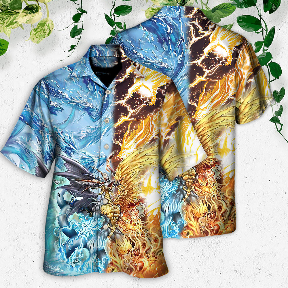 Dragon Immortal Hawaiian Shirt Pattern Detail For Vacation Travel And Daily Wear