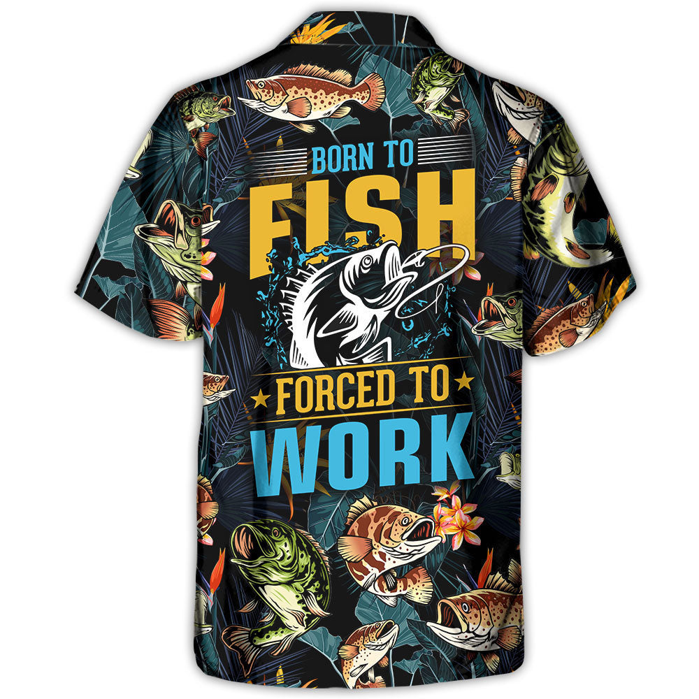 Tropical Fishing Adventure Graphic Hawaiian Shirt For Resort Trips, Coastal Parties, And Warm Weather Style