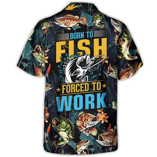 Tropical Fishing Adventure Graphic Hawaiian Shirt For Resort Trips, Coastal Parties, And Warm Weather Style