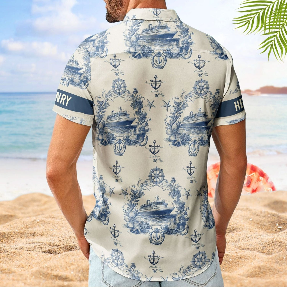Ship Cruise Nautical Personalized Hawaiian Shirt For Summer Vacation And Beach Travel