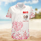 Heart Coulpe Gift Custom Photo Hawaiian Shirt For Resort Days, Summer Events, And Comfortable Outdoor Activities