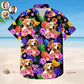 Funny Tropical Dog Custom Aloha Photo Family Hawaiian Shirt For Animal Lovers And Coastal Getaways