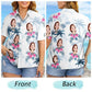 Tropical Beach Custom Photo Family Pet Face Hawaiian Shirt For Summer Vacation And Beach Travel