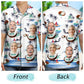 Tropical Funny Beach Custom Photo Family Face Hawaiian Shirt For Personalized Vacation Style And Beach Travel
