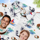 Tropical Funny Beach Custom Photo Family Face Hawaiian Shirt For Personalized Vacation Style And Beach Travel