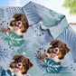 Tropical Funny Dog Beach Vacation Custom Photo Hawaiian Shirt For Resort Days And Thoughtful Gifting