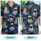 Tropical Funny Dog Beach Vacation Custom Photo Hawaiian Shirt For Resort Days And Thoughtful Gifting