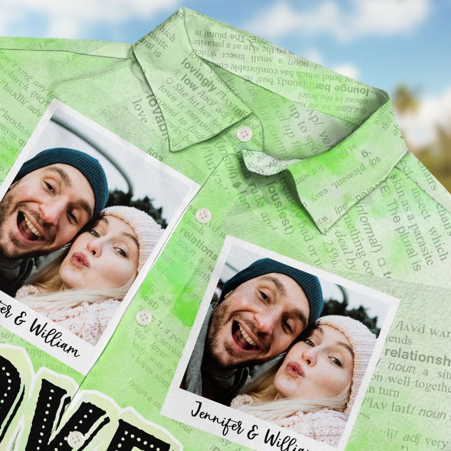 Funny Custom Photo Newspaper Gift Couples Husband Hawaiian Shirt For Personalized Vacation Style And Beach Travel